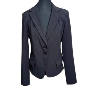 Joseph Ribkoff  Womens 8 Stretch Button Jersey Career Blazer In Black